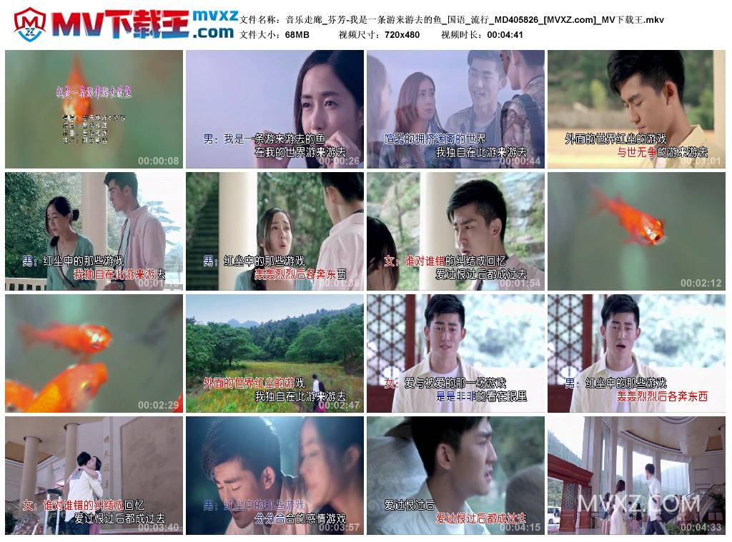 音乐走廊_芬芳-我是一条游来游去的鱼_国语_流行_MD405826